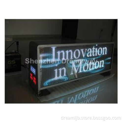 Full Color Epistar HD Video Taxi LED Display Panel Boards P